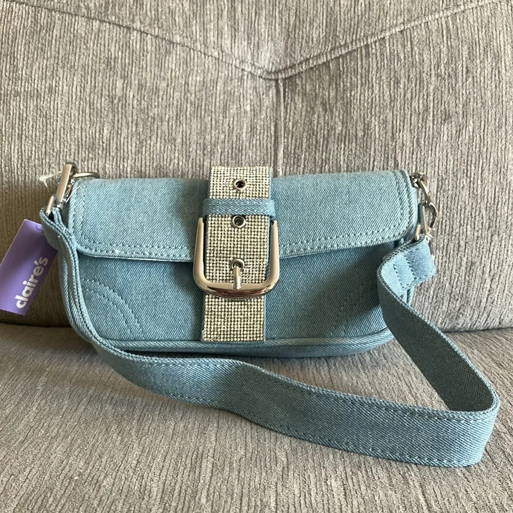 Claire’s Blue Denim Shoulder Bag - Picture 8 of 17